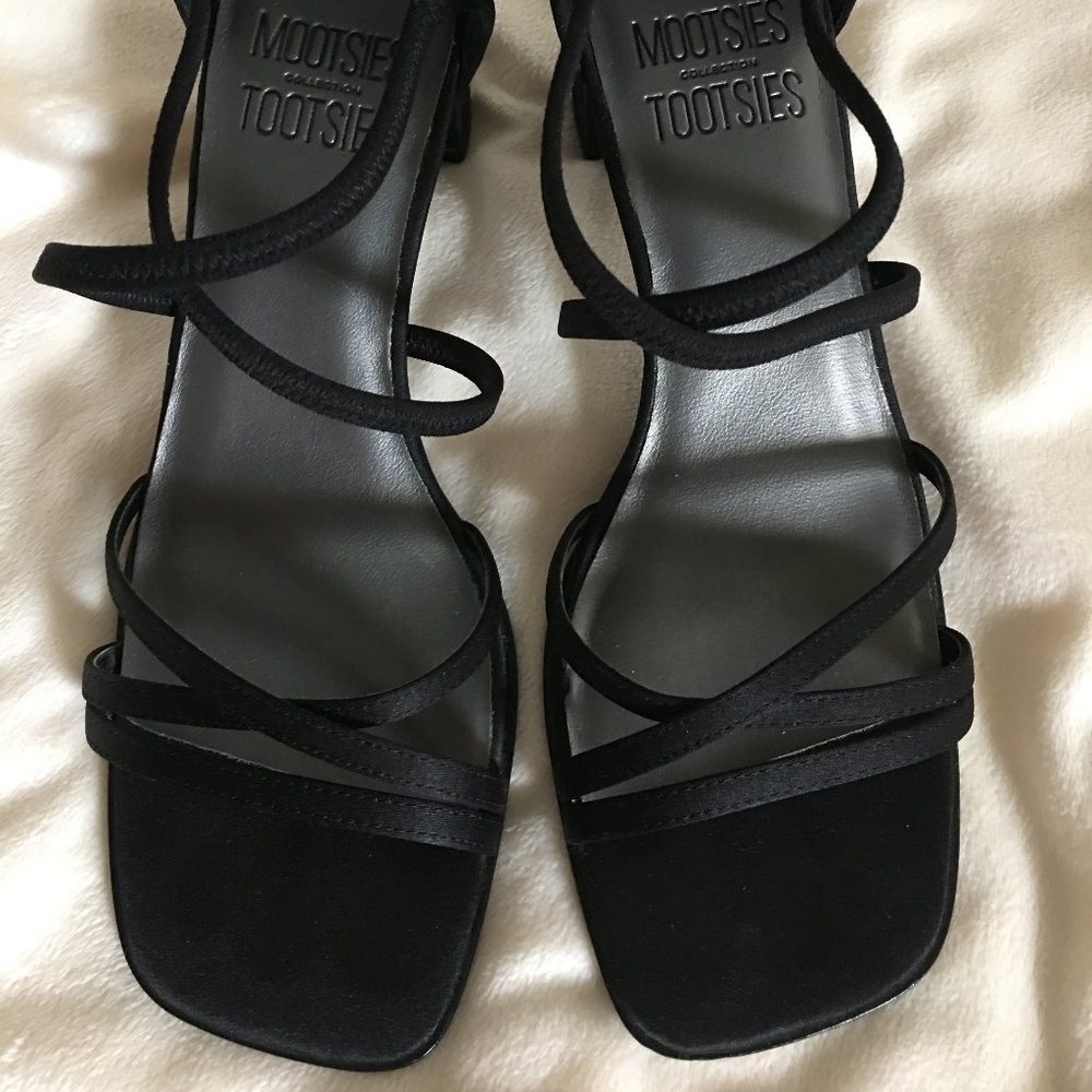Mootsies Tootsies Black Strappy Dress Sandal
